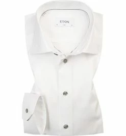 Auslauf 💯 ETON Slim Fit Kent 3000/00519/00 Hemd, Twill, Weiß 👍