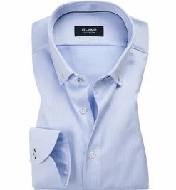Budget 😀 OLYMP Signature OLYMP Hemd Signature 8517/84/10 Tailored Fit, Baumwolle, Hellblau ❤️