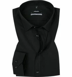 Am billigsten 🌟 Seidensticker X-Slim Kent 477870/39 Hemd, X-Slim Fit, Popeline, Schwarz 🤩