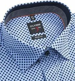 Bester Verkauf 🛒 OLYMP Hemd Level Five Body Fit EL 2009/89/18 Popeline, Extra langer Arm, Blau gepunktet, Marine 🤩 -Hemden Verkaufsgeschäft 282046 norm2