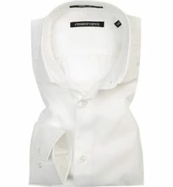 Auslauf ⌛ rosso e nero Hemd Slim Line 3/01 Slim Fit, Popeline, Ecru, Weiß 🔔