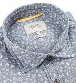Bester Verkauf ❤️ camel active Hemd Jean Hai 325260/10 Regular Fit, Baumwolle, Navy-weiß gestreift, Light blue 💯 -Hemden Verkaufsgeschäft 282731 norm3