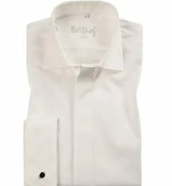 Blitzangebot 👏 Botthof Hemd Slim UMA Hai 12-85-292/12 Slim Fit, Popeline, Ecru, Perlmut ✔️