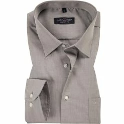 Beste Bewertungen von ❤️ CasaModa Comfort Fit Kent EL 006059/705 Hemd, Baumwolle, Extra langer Arm, Greige meliert, Mittelgrau 🎁