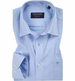 Budget 🌟 CasaModa Comfort Fit Kent EL 006052/115 Hemd, Baumwolle, Extra langer Arm, Hellblau meliert, Himmelblau 🛒
