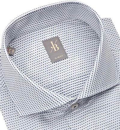 Aktion 🛒 Jacques Britt Hemd Roma 364130/15 Slim Fit, Popeline, Weiß-blau gepunktet, Weiß-blau 🔥 2 Aktion 🛒 Jacques Britt Hemd Roma 364130/15 Slim Fit, Popeline, Weiß-blau gepunktet, Weiß-blau 🔥 – Bild 2