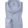Brandneu ⌛ Jacques Britt Hemd Roma Mix 334330/14 Custom Fit, Popeline, Blau gemustert, Dunkelblau 👏