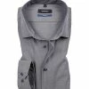 Auslauf 🛒 Seidensticker Hemd 241600/34 Tailored Fit, Popeline, Grau 🥰