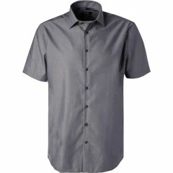 Bestpreis ✨ Seidensticker Hemd 241601/34 Kurzarmhemd, Tailored Fit, Popeline, Grau 😀