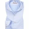 Auslauf ❤️ Stenströms Hemd 675221/1467/100 Fitted Body, Feintwill, Bleu, Blau 😉