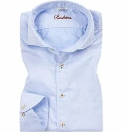 Blitzangebot 😉 Stenströms Hemd 775221/1467/100 Slimline, Feintwill, Bleu, Blau 🎁