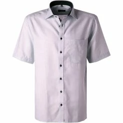 Bester Verkauf ✔️ ETERNA comfort fit 4671/K147/11 Kurzarmhemd, Baumwolle, Pastellflieder meliert, Flieder (11) 🔥