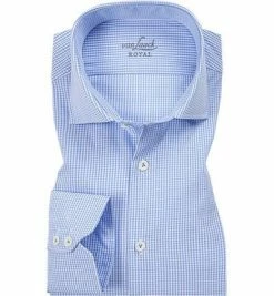 Brandneu ⌛ van Laack Hemd Rivara 141787/RIVARA-TF/720 Tailor Fit, Popeline, Blau-weiß kariert, Blau-weiß 🧨