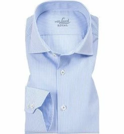 Top 10 🔔 van Laack Hemd Tailor Fit 141786/RIVARA-TF/720 Slim Fit, Popeline, Hellblau-weiß gestreift, Blau-weiß 🔥