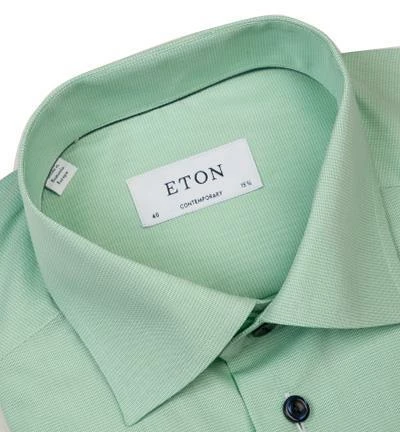 Brandneu 🔔 ETON Hemd 2713/79344/63 Contemporary Fit, Popeline, Hellgrün kariert, Grün 😀 2 Brandneu 🔔 ETON Hemd 2713/79344/63 Contemporary Fit, Popeline, Hellgrün kariert, Grün 😀 – Bild 2
