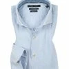 Rabatt ✔️ Marc O'Polo Hemd 824 7306 42406/I83 Shaped Fit, Baumwolle-Leinen, Weiß-hellblau gestreift, Hellblau 🤩