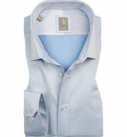 Budget 🧨 Jacques Britt Hemd Como 2Mix AL 334450/10 Custom Fit, Popeline, Bleu, Blau 💯