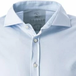 Angebote ⭐ DESOTO Hemd Hai 21008-3/051 Modern Fit, Jersey, Bleu, Hellblau 🔔 -Hemden Verkaufsgeschäft 295613 norm2