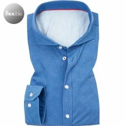 Bestes Angebot ⭐ DESOTO Hemd Hai 50008-3/053 Modern Fit, Jersey, Azurblau meliert, Indigo ❤️