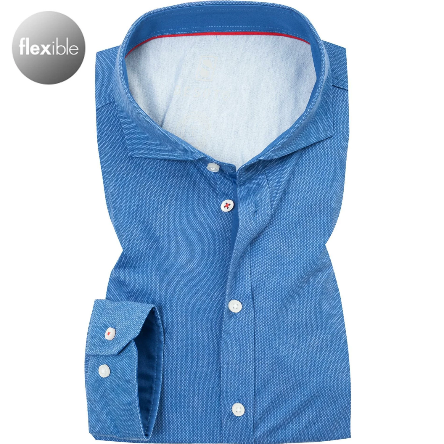 Bestes Angebot ⭐ DESOTO Hemd Hai 50008-3/053 Modern Fit, Jersey, Azurblau meliert, Indigo ❤️ 1 Bestes Angebot ⭐ DESOTO Hemd Hai 50008-3/053 Modern Fit, Jersey, Azurblau meliert, Indigo ❤️