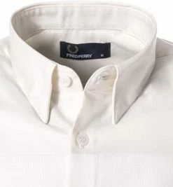 Angebote 🎁 Fred Perry Hemd M3531/129 Kurzarmhemd, Baumwolle, Creme, Snow white ⭐ -Hemden Verkaufsgeschäft 295973 norm3