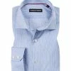 Coupon 🎁 rosso e nero Hemd 1005/1717/1 Tailor Fit, Baumwolle, Hellblau-weiß gestreift, Hellblau 😉