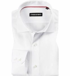 Auslauf 🤩 rosso e nero Hemd 1008/1718/00 Tailor Fit, Baumwolle, Weiß 🎁