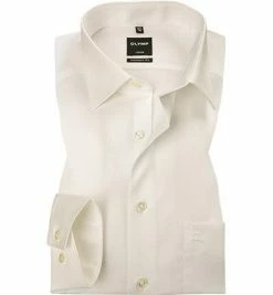 Budget 🔥 OLYMP Hemd Luxor Modern Fit 0300/64/21 Popeline, Creme 🤩