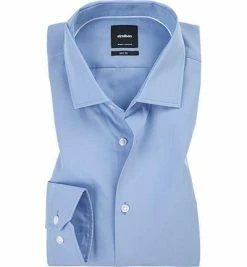 Besorgen ✨ Strellson Hemd Santos 30011609/439 Slim Fit, Popeline, Bleu, Blau ✔️
