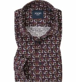 Großhandel 🥰 JOOP! Hemd JJSH-04Hanjo-W 30011808/601 Modern Fit, Popeline, Bordeaux gemustert, Rot ⌛