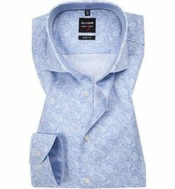 Beste Bewertungen von 🎁 OLYMP Level Five Body Fit 2046/24/11 Hemd, Popeline, Hellblau-weiß gemustert, Hellblau 😉