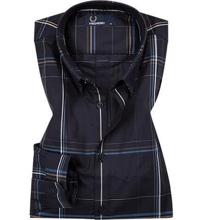 Großhandel ⭐ Fred Perry Hemd M4536/608 Popeline, Nachtblau kariert, Marineblau 🎉 1 Großhandel ⭐ Fred Perry Hemd M4536/608 Popeline, Nachtblau kariert, Marineblau 🎉