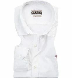 Aktion 🎁 NAPAPIJRI Hemd weiß N0YI5O002 Slim Fit, Popeline 🧨