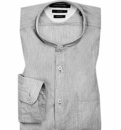Großhandel 🌟 Marc O'Polo Hemd 827 7208 42366/936 Shaped Fit, Baumwolle-Stretch, Hellgrau meliert, Graumeliert 🤩