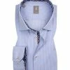 Brandneu 👍 Jacques Britt Hemd Como Mix 463110/11 Slim Fit, Popeline, Hellblau gestreift, Hellblau 😀