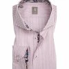 Bestes Angebot 😀 Jacques Britt Hemd Roma Mix 433010/40 Custom Fit, Baumwolle, Rosa-weiß gestreift, Rosa ⌛