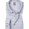 Aktion 🎉 Jacques Britt Hemd Treviso Mix 463040/15 Slim Fit, Baumwolle, Hellblau kariert, Blau 😍