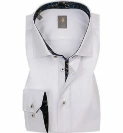 Brandneu 🧨 Jacques Britt Hemd Como Mix 463101/01 Slim Fit, Twill, Weiß ⭐