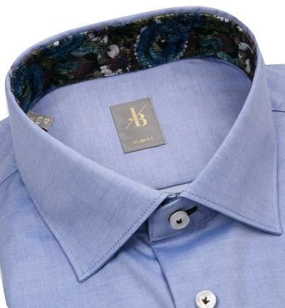 Brandneu 🛒 Jacques Britt Hemd Como Mix 463101/12 Slim Fit, Twill, Bleu, Blau 💯 2 Brandneu 🛒 Jacques Britt Hemd Como Mix 463101/12 Slim Fit, Twill, Bleu, Blau 💯 – Bild 2