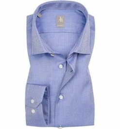 Neu 🛒 Jacques Britt Hemd Como 433270/13 Custom Fit, Popeline, Blau gemustert, Blau ⭐