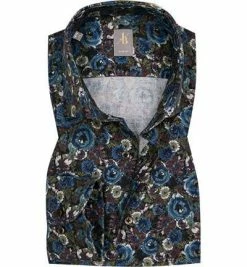 Blitzangebot 🥰 Jacques Britt Hemd Siena 463220/17 Slim Fit, Flanell, Multicolor, Blau ✔️