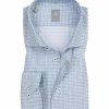 Angebote 🌟 Jacques Britt Hemd Rimini 433060/16 Custom Fit, Popeline, Weiß-blau gemustert, Blau ✨