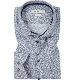 Bester Verkauf ⌛ bugatti Hemd 9951/28512/240 Modern Fit, Twill, Blau gemustert, Blau-weiß 😍