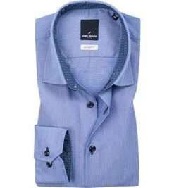 Budget 😀 Daniel Hechter Hemd 60220/55982/60 Modern Fit, Baumwolle, Capriblau, Dunkelblau ✨