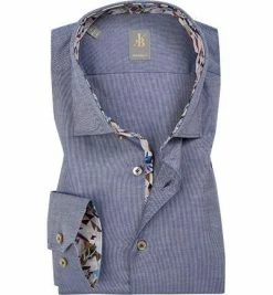 Billig ⌛ Jacques Britt Hemd Como Mix 433000/16 Custom Fit, Baumwolle, Blau, Dunkelblau 🌟