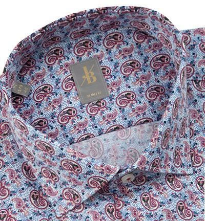 Großhandel 🤩 Jacques Britt Hemd Como 463520/45 Slim Fit, Popeline, Rot-blau gemustert, Rot 🛒 2 Großhandel 🤩 Jacques Britt Hemd Como 463520/45 Slim Fit, Popeline, Rot-blau gemustert, Rot 🛒 – Bild 2