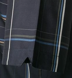 Bester Verkauf 🧨 Fred Perry Hemd M4537/608 Kurzarmhemd, Baumwolle, Dunkelblau kariert, Blau 🥰 -Hemden Verkaufsgeschäft 306129 norm4