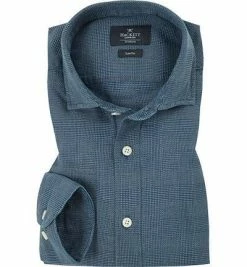 Angebote 🎉 HACKETT Hemd HM306710/000 Slim Fit, Baumwolle, Blau gemustert, 👖 Jeansblau 🛒
