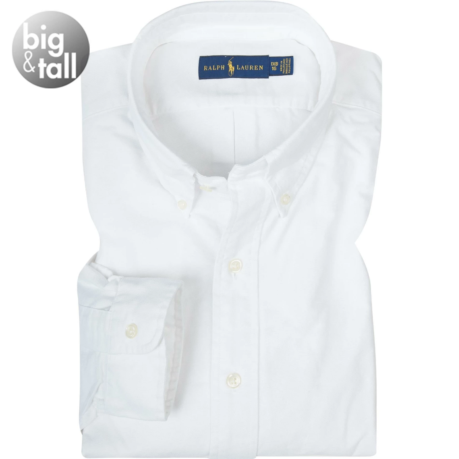 Aktion ✔️ Polo Ralph Lauren Hemd 711548535/006 Big&Tall, Oxford, Weiß ✨ 1 Aktion ✔️ Polo Ralph Lauren Hemd 711548535/006 Big&Tall, Oxford, Weiß ✨