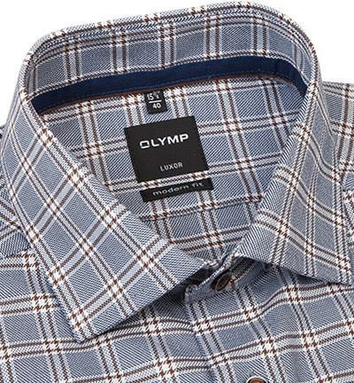 Großhandel 😀 OLYMP Luxor Modern Fit 69EL 1209/29/28 Hemd, Popeline, Extra langer Arm, Blau kariert, Hellblau ⌛ 2 Großhandel 😀 OLYMP Luxor Modern Fit 69EL 1209/29/28 Hemd, Popeline, Extra langer Arm, Blau kariert, Hellblau ⌛ – Bild 2